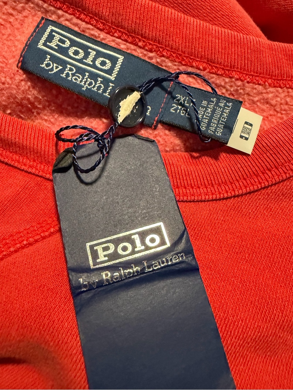 Polo Ralph Lauren Sailmakers Vintage Fleece Sweatshirt Men’s 2XLT tall new - Picture 10 of 10